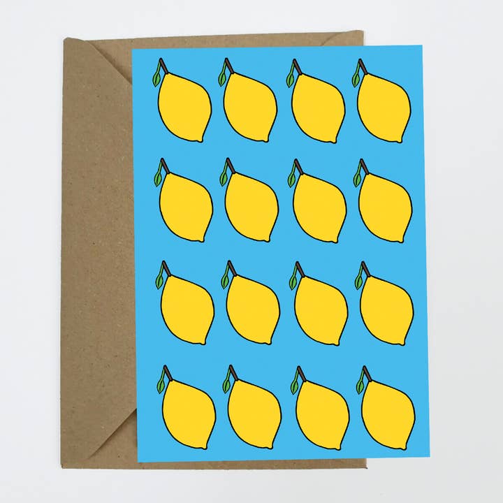 Antonietta Torsiello London - Vente Carte de vœux classique - Carte de vœux Amalfi Citron1