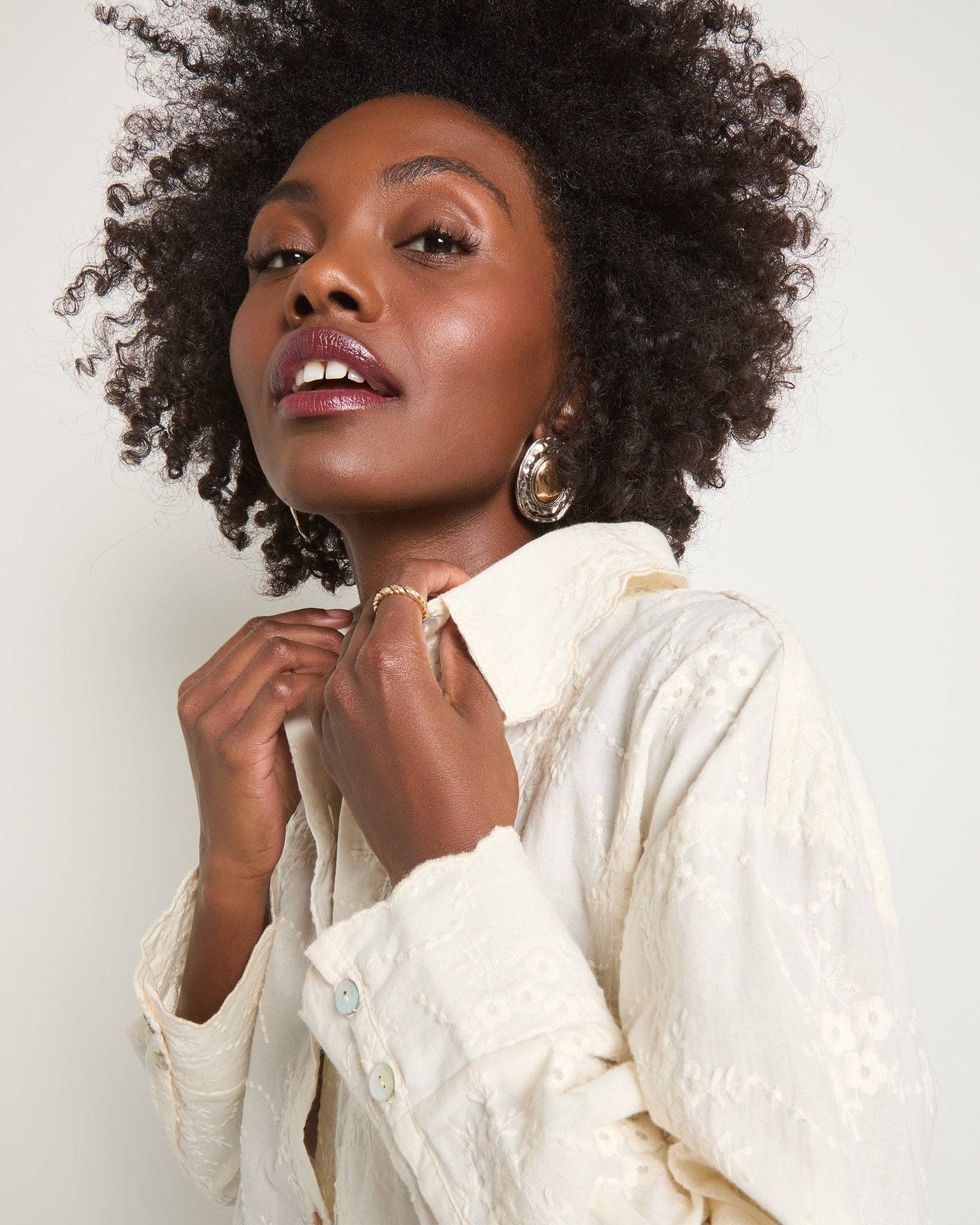 Cream Radiance Eyelet Shirt for wholesale on Faire5