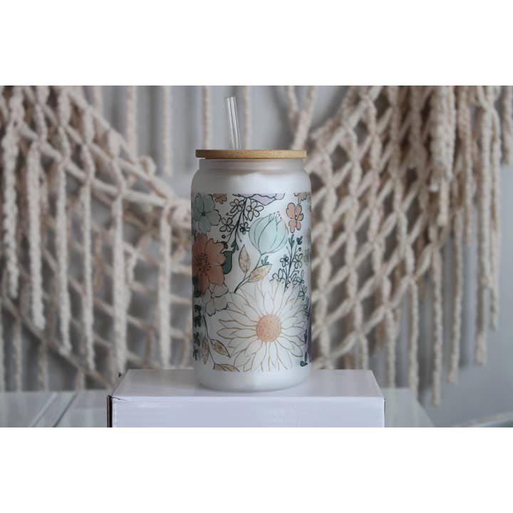 Coppa di vetro floreale per la vendita all'ingrosso da parte di Salty Seas Company