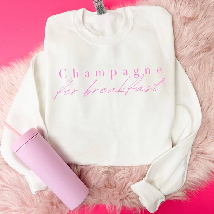 Champagne For Breakfast Sweater for wholesale by RR Tees Wholesale