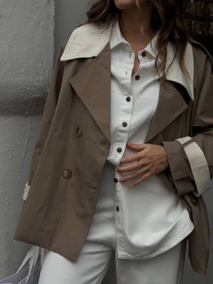 White Bianca Denim Shirt for wholesale on Faire4