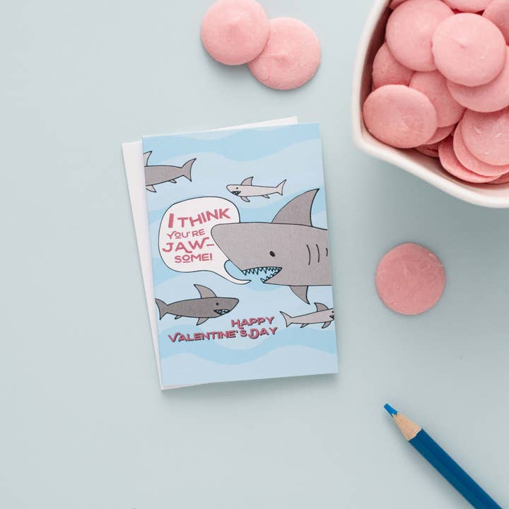Shark Children's Valentine Set for wholesale by Pedaller Designs