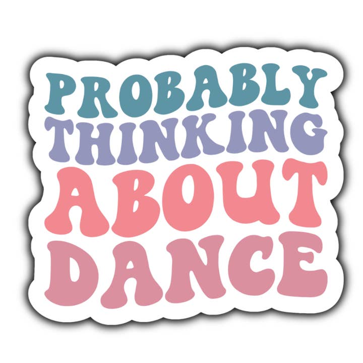 Probably thinking about dance sticker (white) for wholesale by Stick to it creations