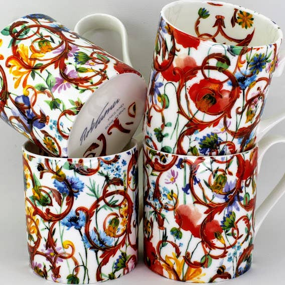 Venezianische rote Gartentasse für den Großhandel von Rob Turner THE ART OF TABLEWARE