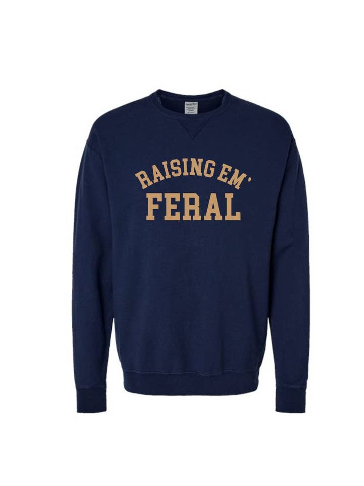 SBG Co. - Wholesale Graphic Sweatshirt - Women's - Raising Em' Feral Pullover5