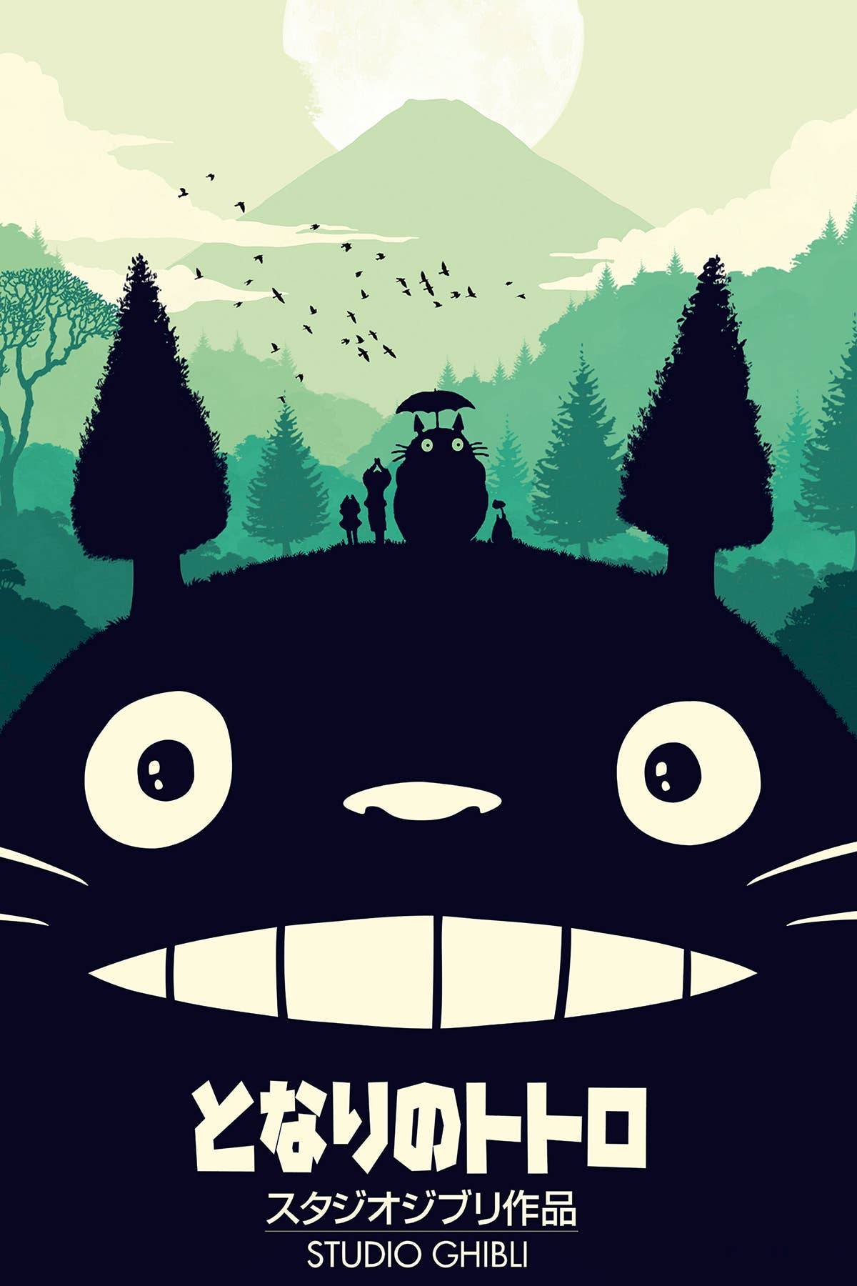 Close Up GmbH - Vendita all'ingrosso Poster - Poster giapponese Il mio vicino Totoro 91,5 x 61 cm0