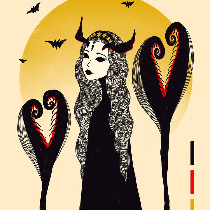 Maile Lani Art + Illustration - Wholesale Art Print - The Morning Fairy – Whimsical Fantasy Art Print with Bats