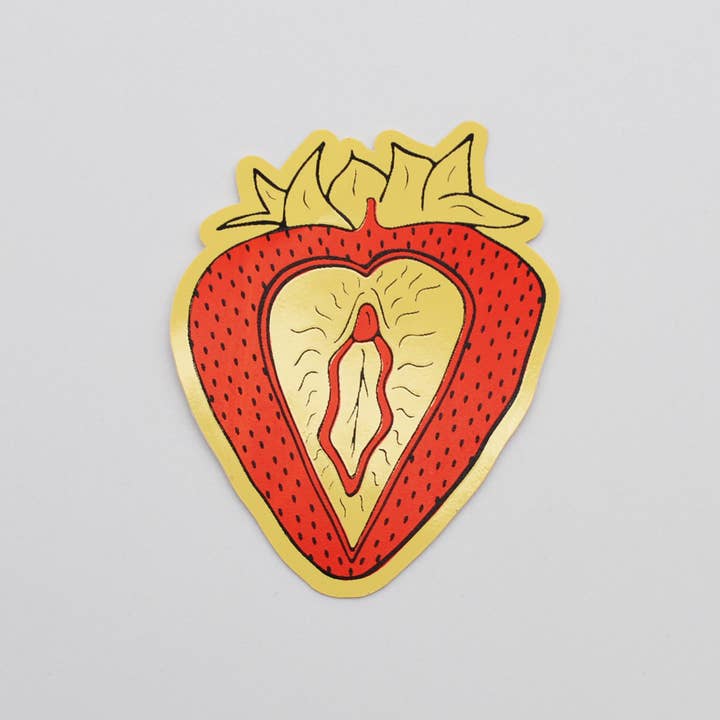 Metal the Brand – wholesale Sticker – Strawberry Vagina - Sticker