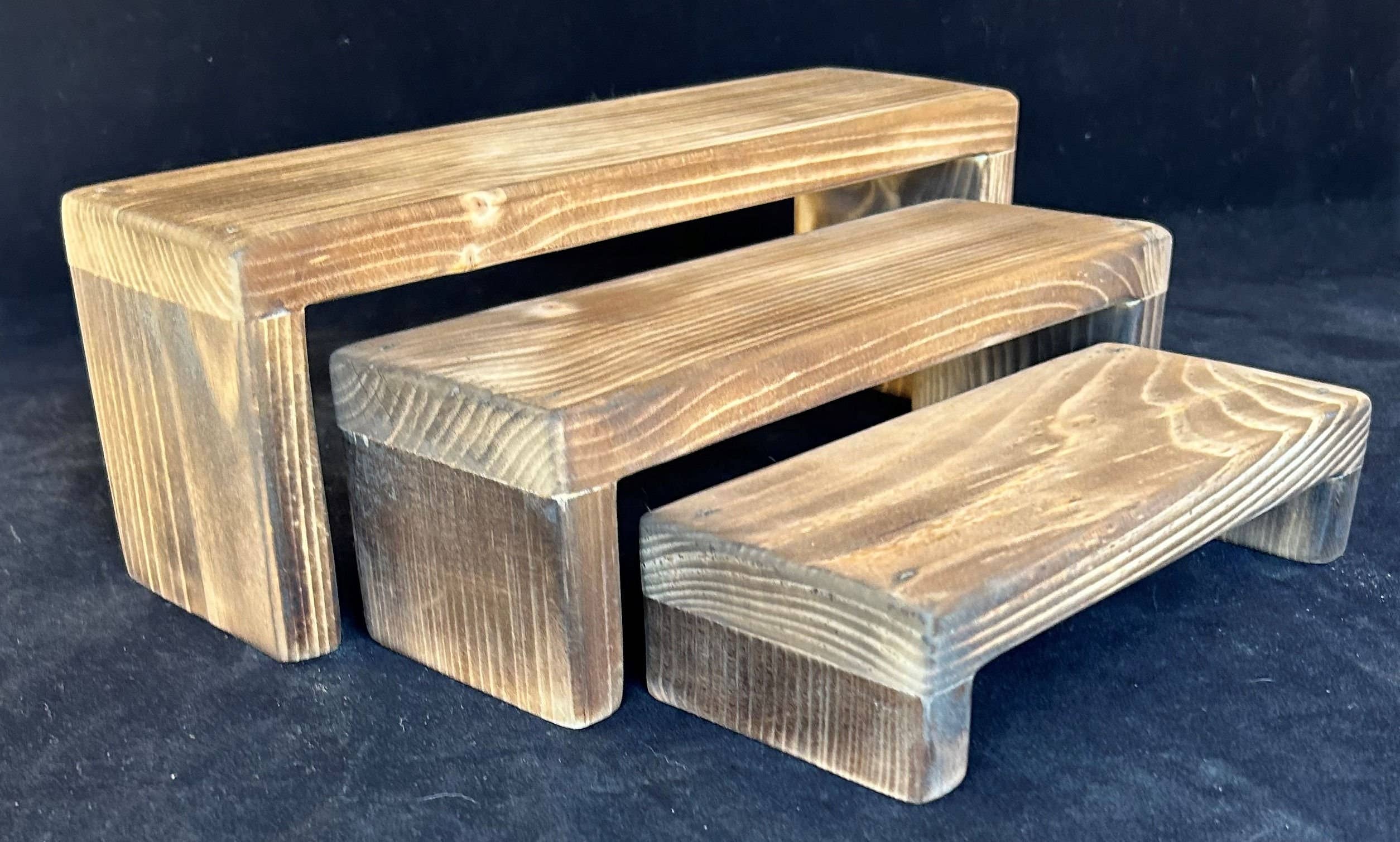 Gifted Shop Works, LLC - Wholesale Jewelry Stand & Display - Wood Nesting Display Risers For Jewelry, Food, Decor5