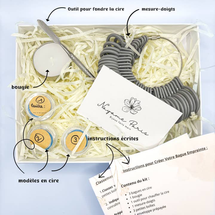 Nayame Paris - Wholesale Cocktail/Statement Ring - Fingerprint Ring Kit - Personalized Jewelry1