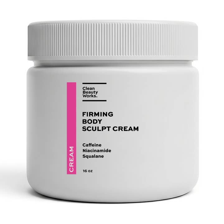 Firming Body Sculpt Cream, Caffeine, Niacinamide & Squalane for wholesale by Clean Beauty Works.