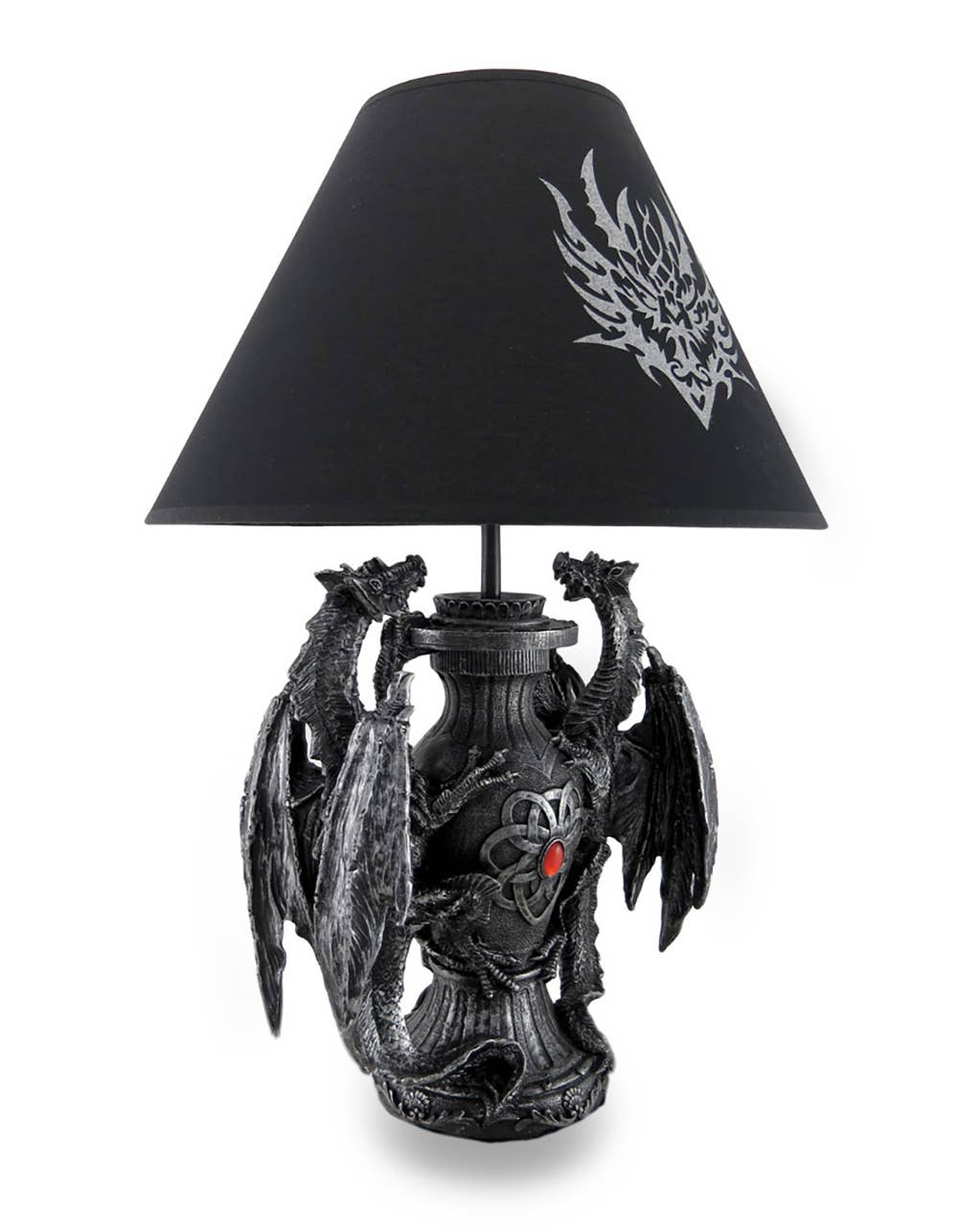 Zeckos - Wholesale Accent/Desk Lamp - Gothic Guardians of Light Medieval Dragons Table Lamp1
