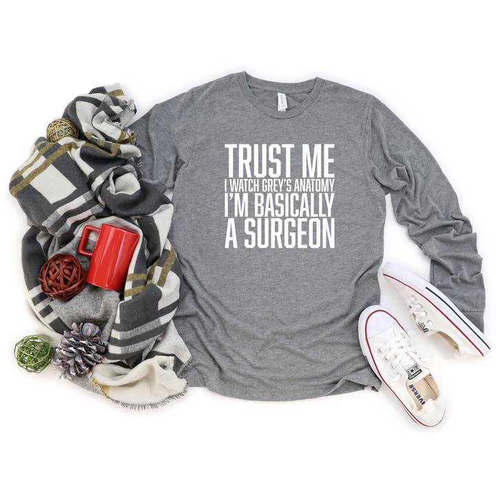 Confía en mí. Gráfico de manga larga I Watch Anatomy Sights Ink para venta al por mayor de Sights Ink