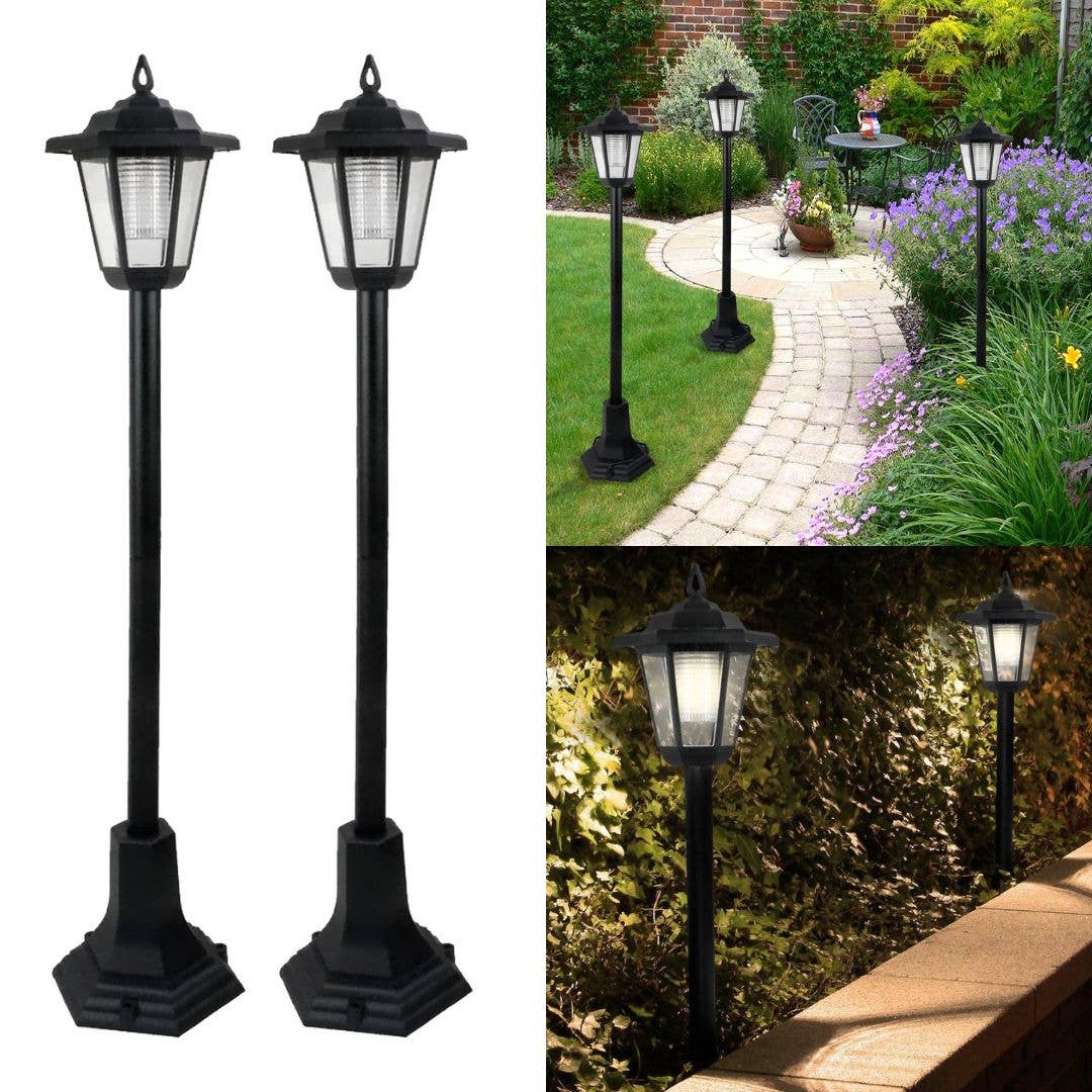 Daniel James - Wholesale Outdoor/Lawn Light - Pair of 83 cm Solar-Powered Outdoor Garden Post Lamps13