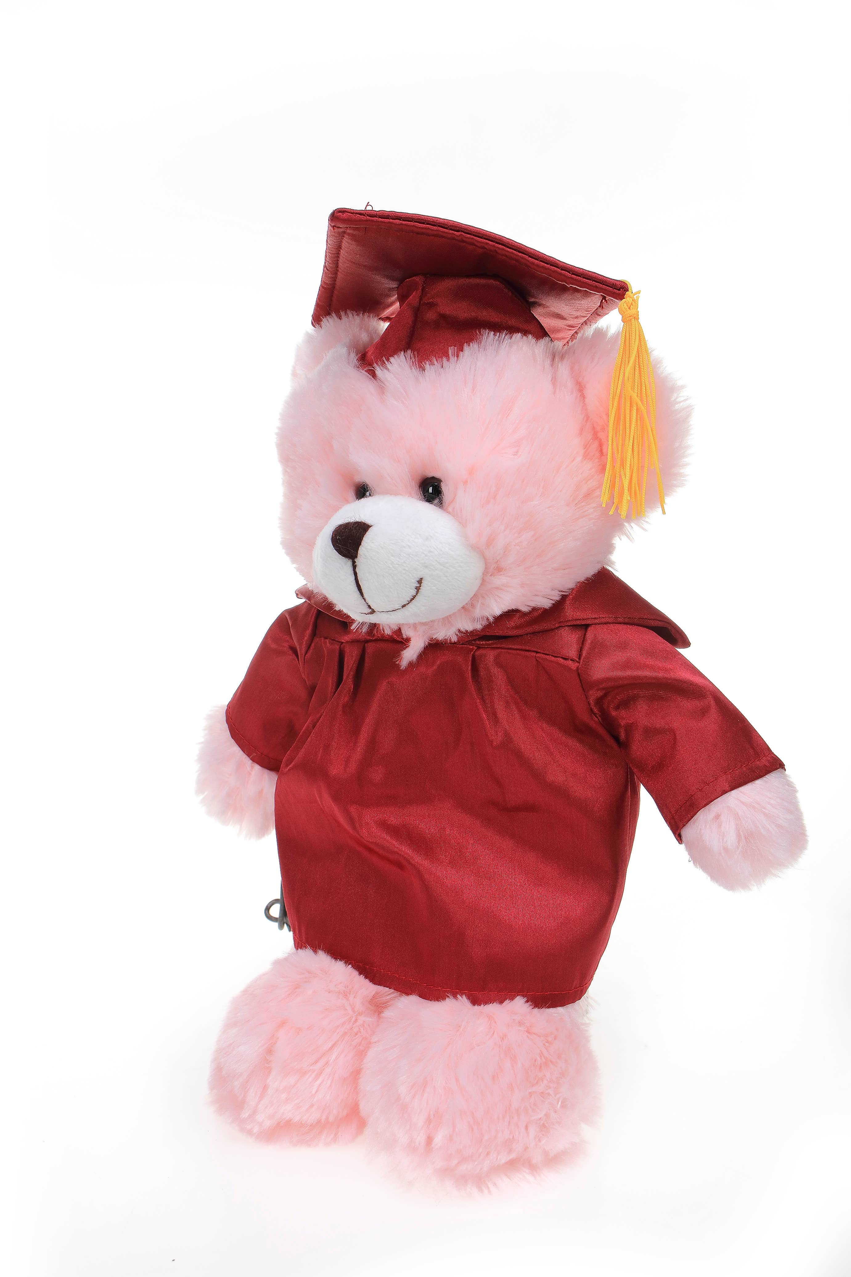 Plushland - Venta al por mayor Peluche - Niños y bebés - Juguete de peluche y peluche Graduation Imprint con forma de oso rosa, 11 pulgadas6