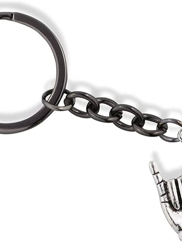 I Love You Keychain | ASL Hand Sign Charm Keyring Or Love Gifts Of Sign Language Of American Sign Language A Great Love Keychain Or I Love You Keychain For Boyfriend Or Girlfriend Sign Language Gifts for wholesale by Dave The Bunny