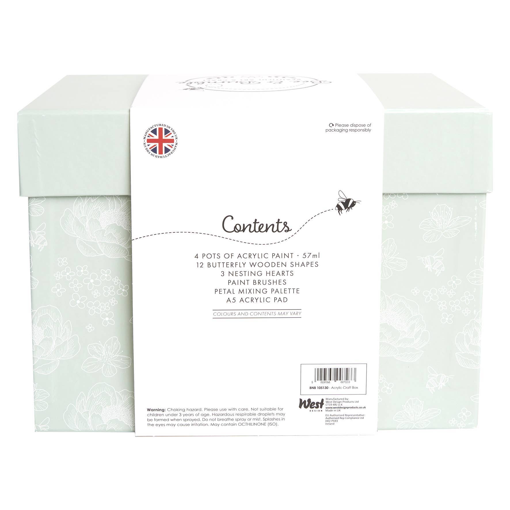 West Design Products UK – wholesale DIY craft kit – Bee & Bumble Acrylic Craft Box1