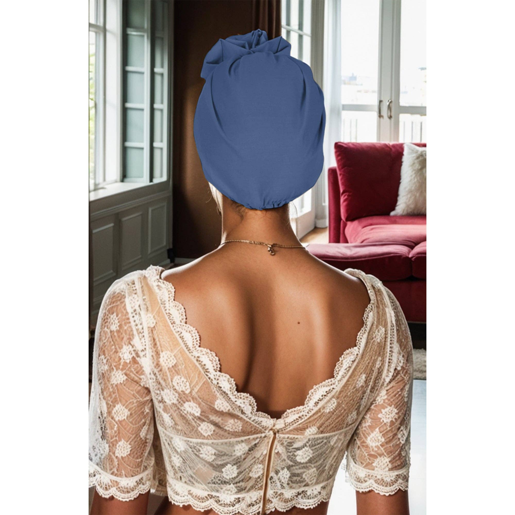 AK Brand - Wholesale Fashion Headband - Women's - Vintage Turban Headwrap with Large Bow Stretch Headscarf16