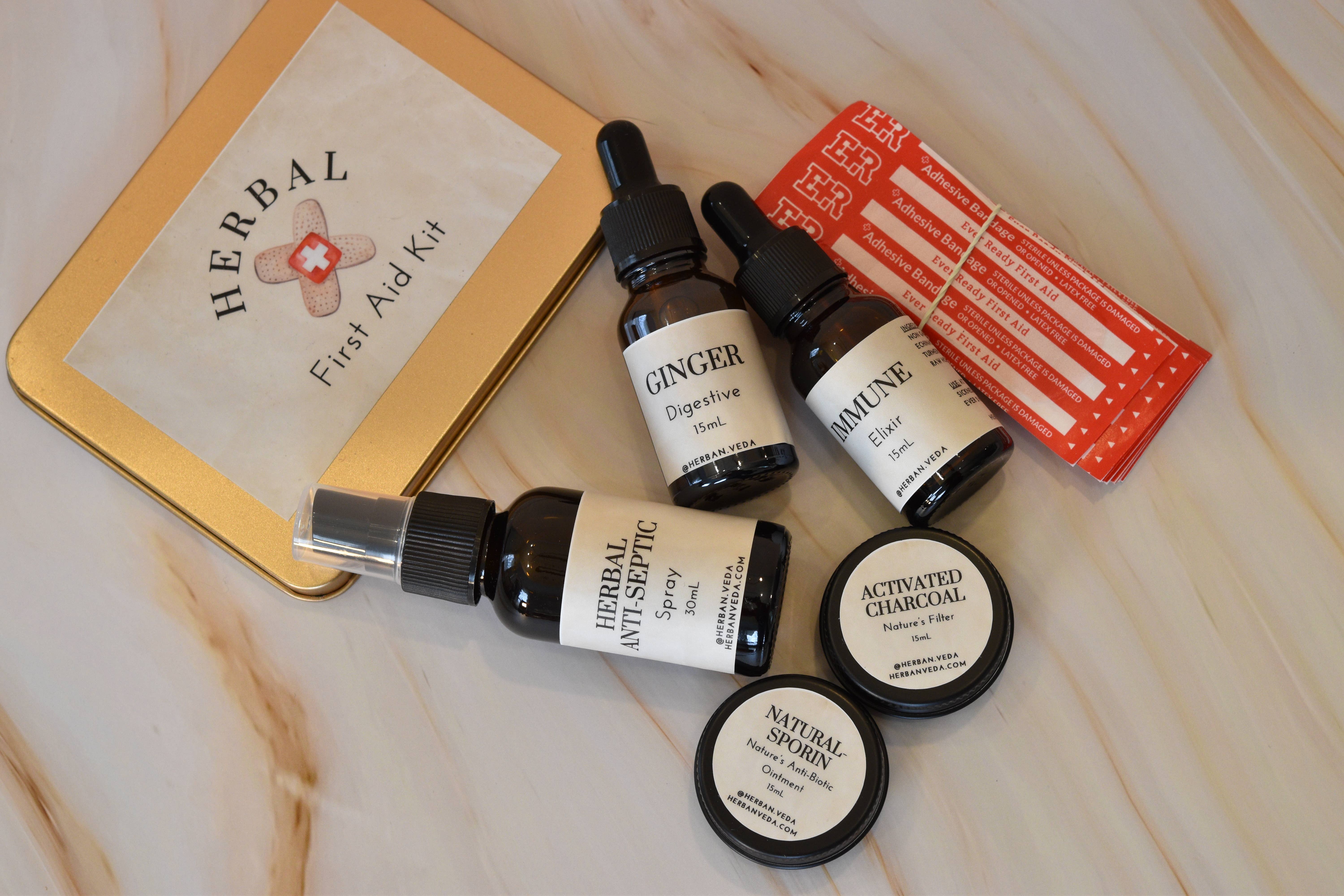 Herban Veda – Engroshandel Førstehjælpskasse – Herbal førstehjælpskasse1