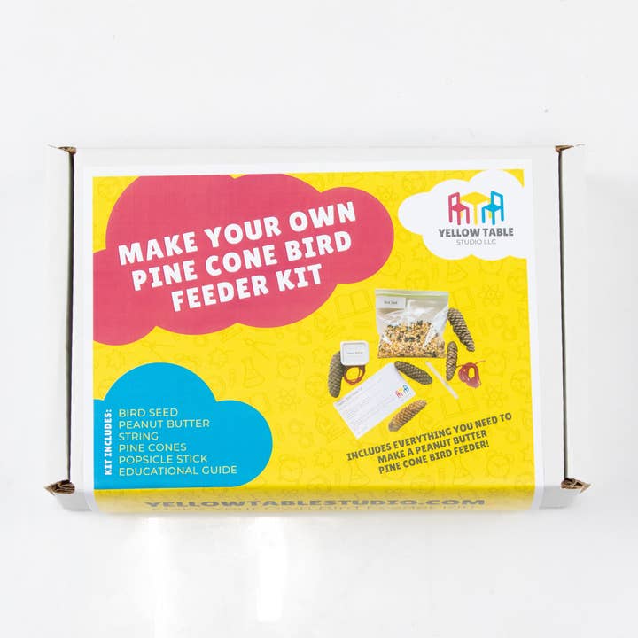 Yellow Table Studio LLC – wholesale DIY craft kit – Child – DIY Pine Cone Peanut Butter Bird Feeder