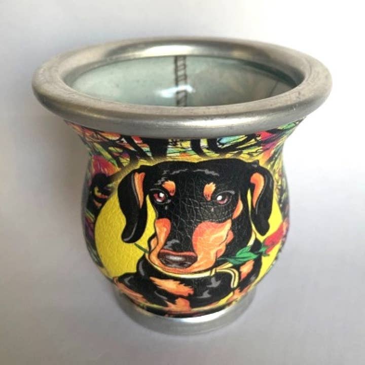 Gravhund Glas Mate Cup for engroshandel hos SoulMate Yerba Co. LLC
