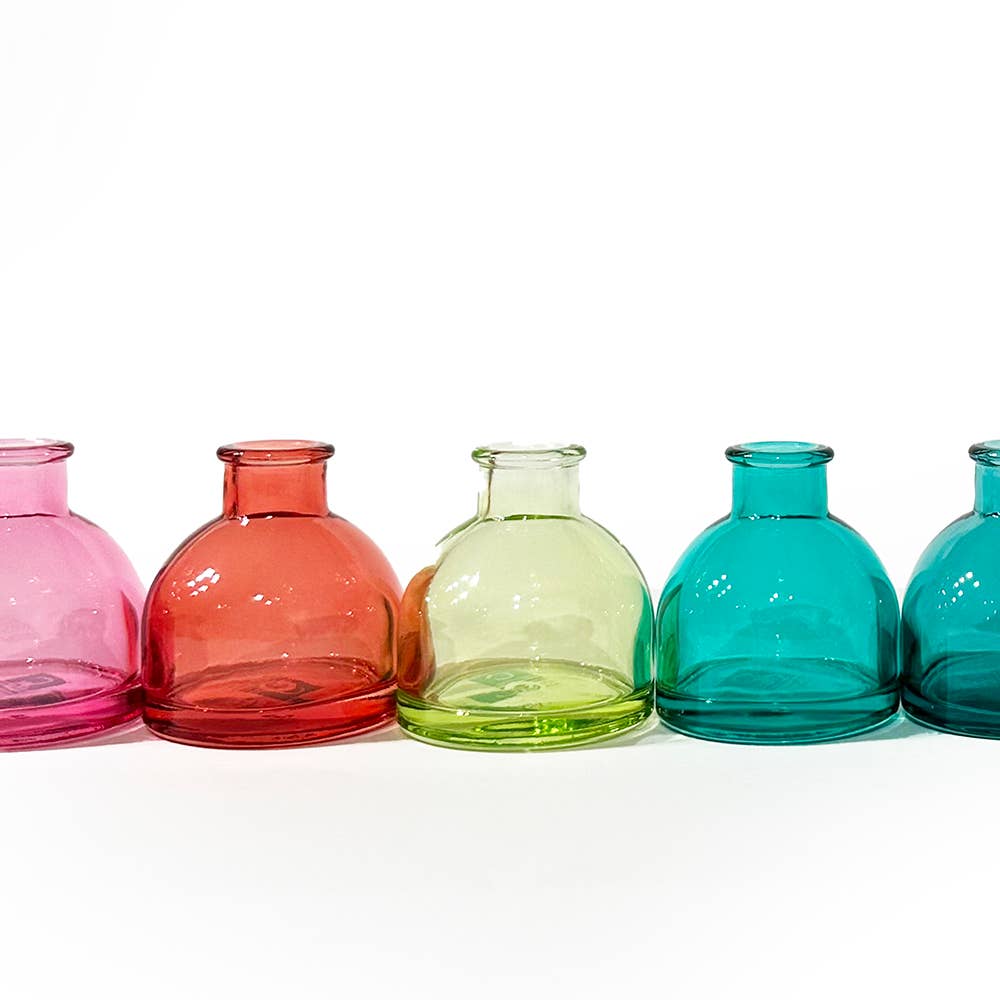 Chive - Wholesale Vase - Loft Colored Glass Bud Vases For Flowers 10 Pieces Mixed2