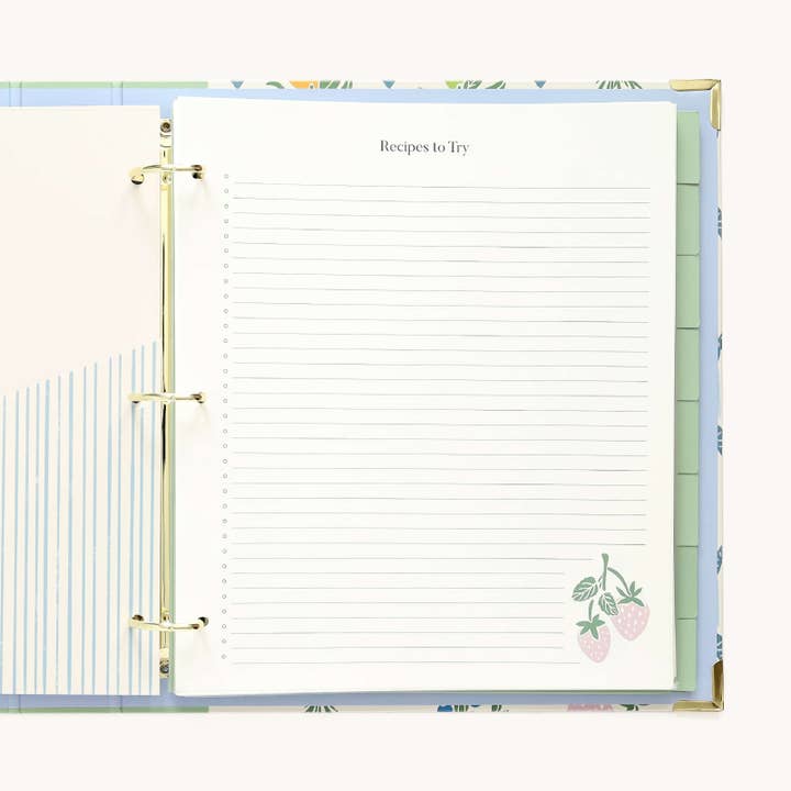 Simplified by Emily Ley - Wholesale Binder - Recipe Binder, Heirloom Kitchen
