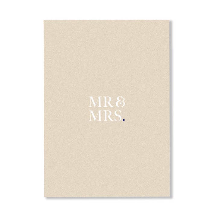 CARDBOARD. - Wholesale Wedding card - MR & MRS.0