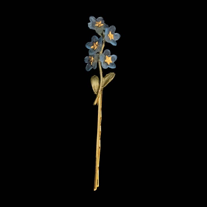 Forget Me Not Hair Pin for wholesale by Michael Michaud