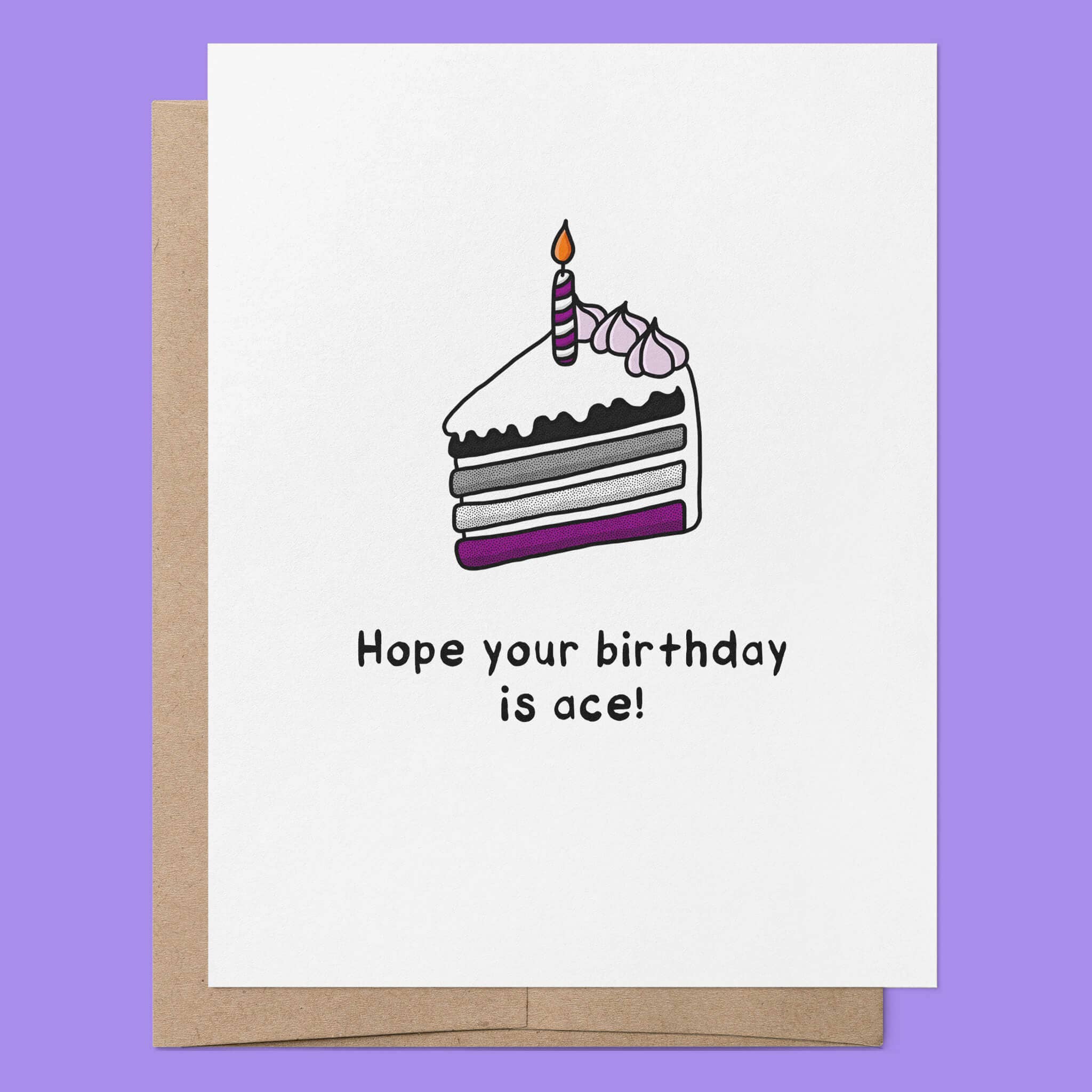 That Queer Card Co - Wholesale Birthday Card - Hope your Birthday is Ace | LGBTQ+ Asexual Birthday Card2