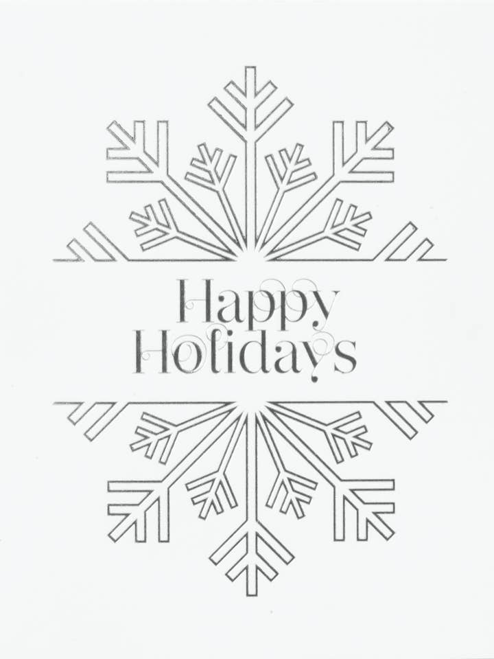 Joyeuses fêtes (Silver Foil) pour la vente par Junebug Ink