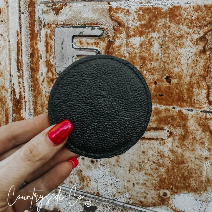 Texas Western Cowhide Bags and More - Wholesale Coasters - Handmade Tooled Leather Coaster Set, home decor, barware