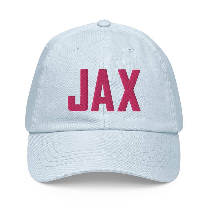 JAX Airport Code Pastel Embroidered Dad Hat Jacksonville Florida for wholesale by CRE PYT