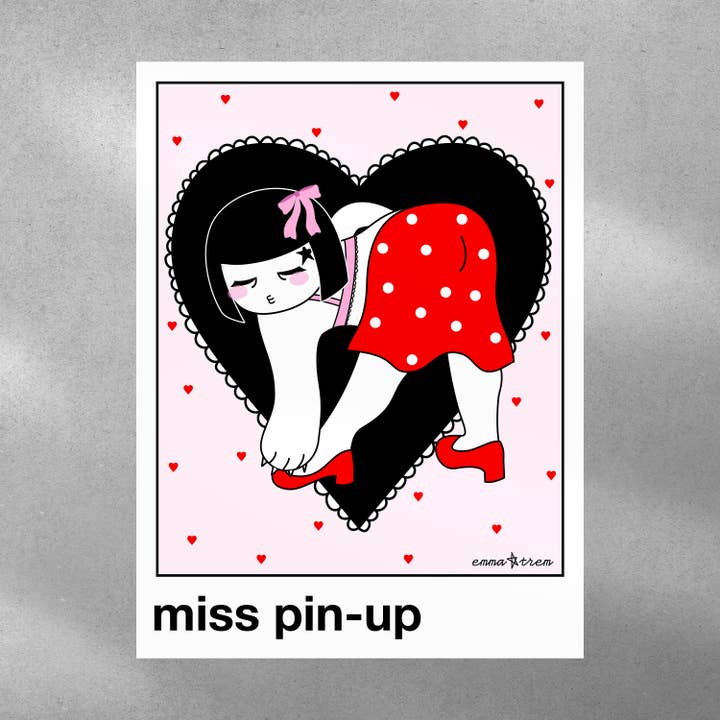 Poster - Miss Pin-Up for wholesale by Emma Trem