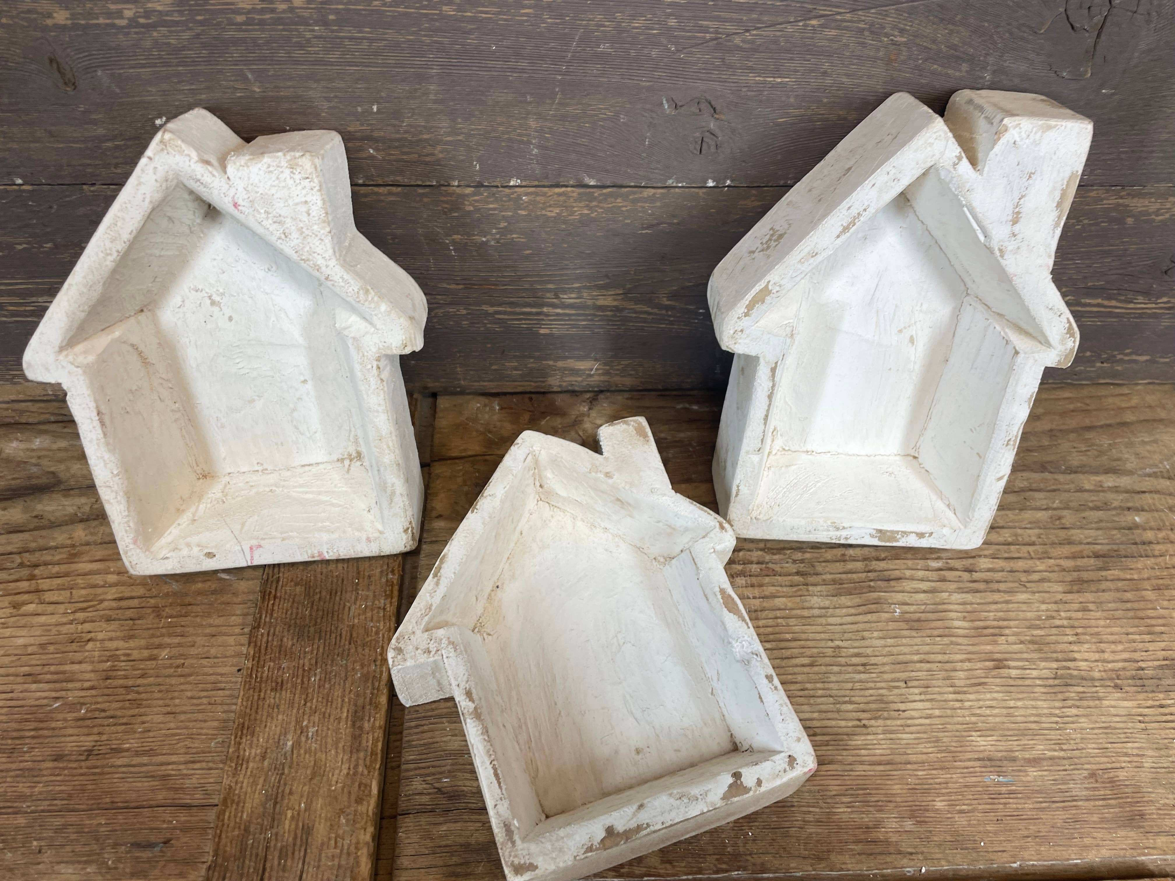 My Amigos Imports - Wholesale Decorative Plate/Dish/Bowl - NFC House-6x7-Not for Candles-WH5P-House Dough Bowl-White4