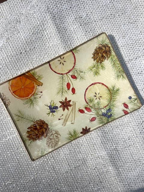 Glass Handmade Plates & Trays - Citrus & Spice Rectangle for wholesale by Biccara