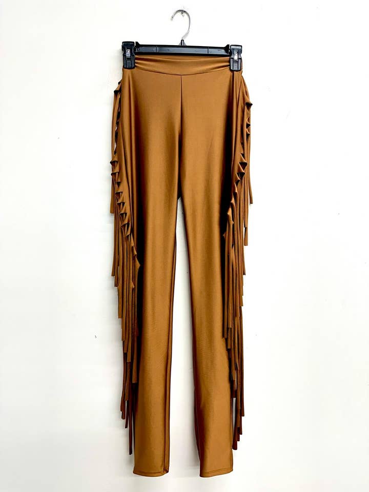 Uptown Apparel - Wholesale Pants - Women's - B11375 ICE SCUBA PANTS WITH SIDE FRINGE7