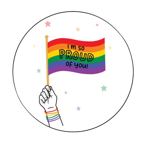 Adesivi rotondi 'Design coming out gay' per la vendita all'ingrosso da parte di ART WOW