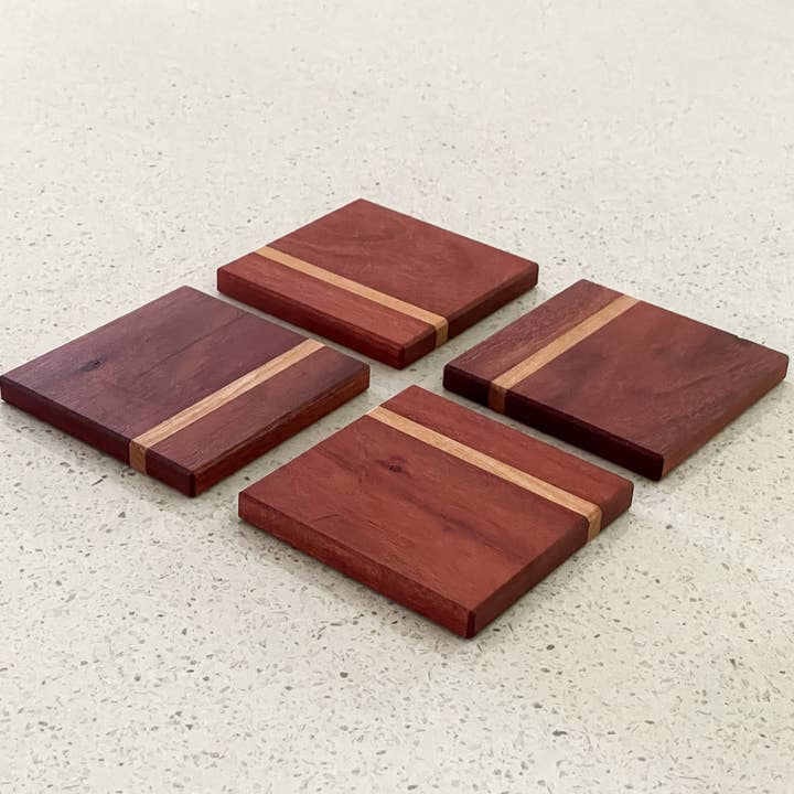 Redgum Coasters | Set of Four for wholesale by Jemmervale Designs
