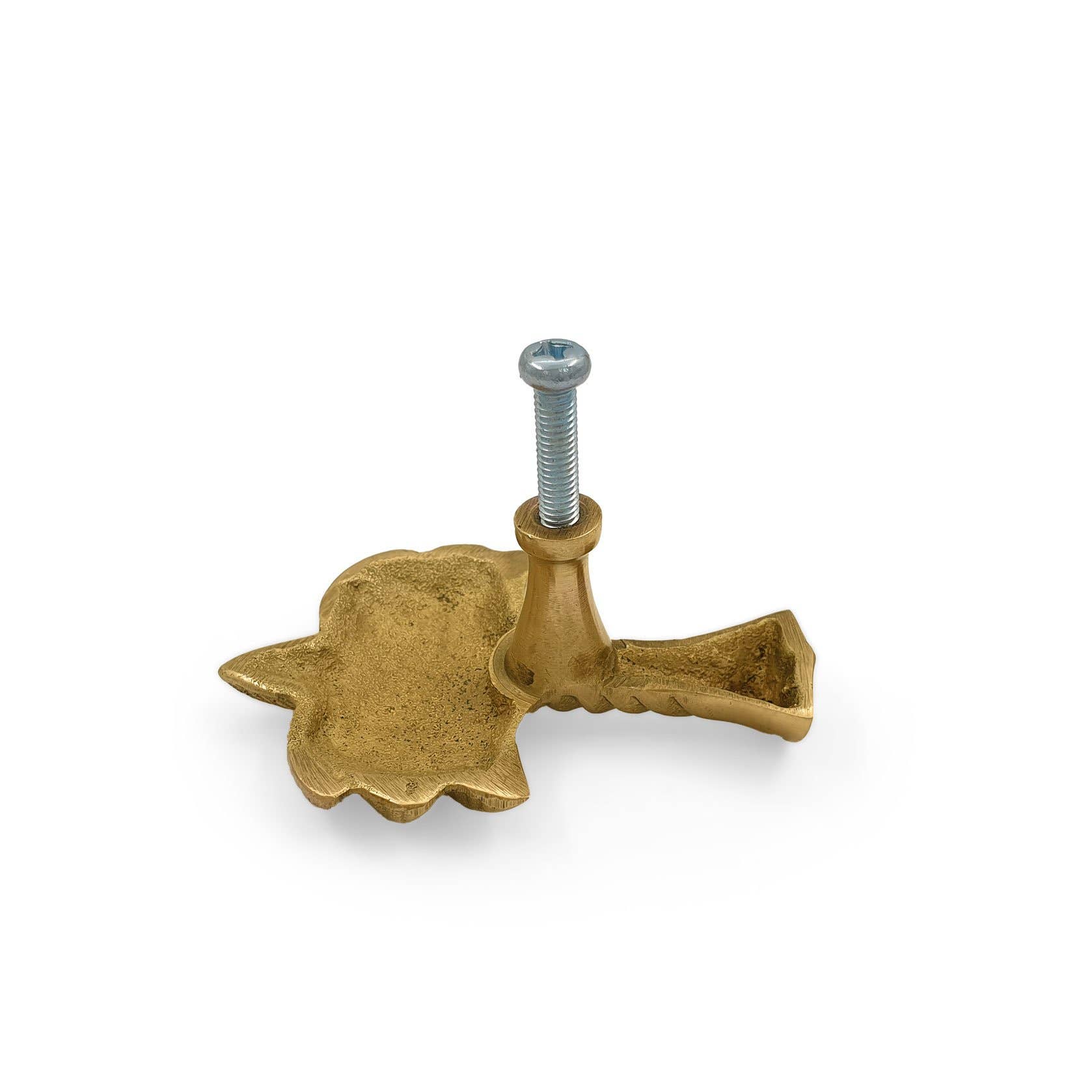 FERN – Engroshandel Knap/træk – Messing Knob Palm Tree sæt1