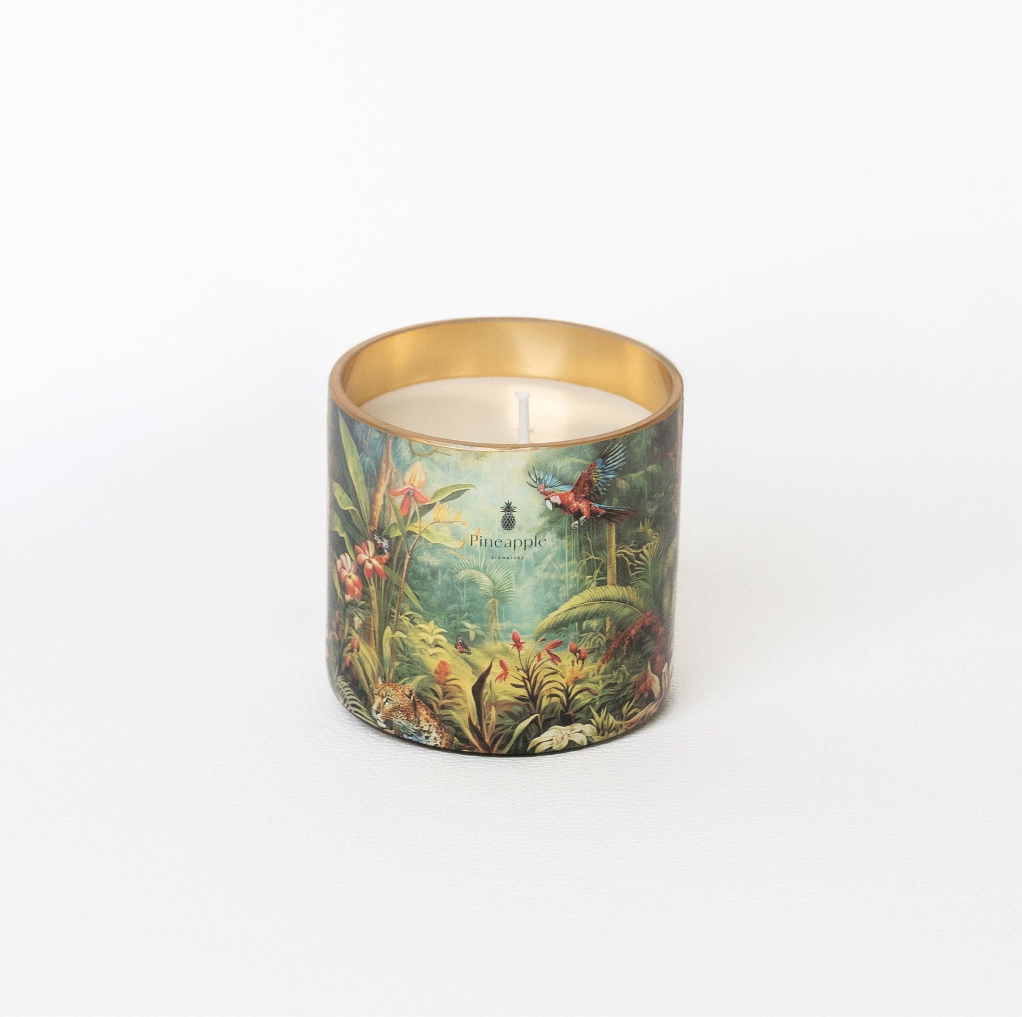 PINEAPPLE SIGNATURE – wholesale Burkljus – Doftljus 100% vegetabiliskt vax - Dekor La Vie Sauvage0