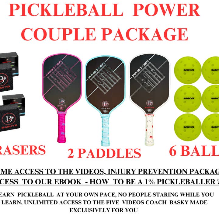Pickleball Beginner Power Couple Package for wholesale by Basky's Pickleball