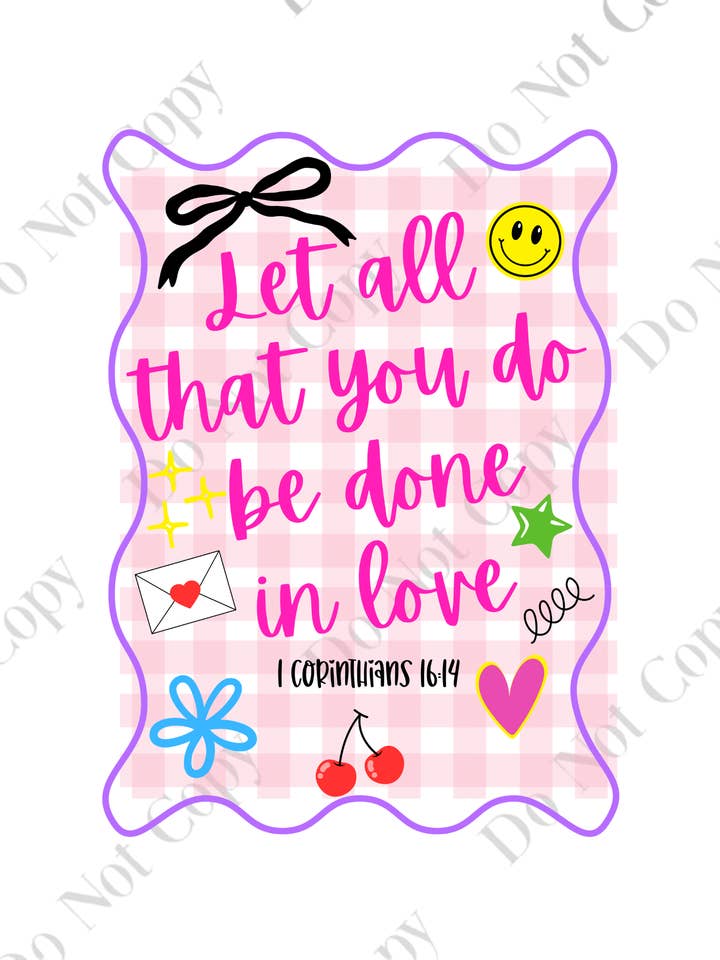 In Liebe erledigt DTF-Transfer (einzeln) für den Großhandel von Southern Vogue Wholesale