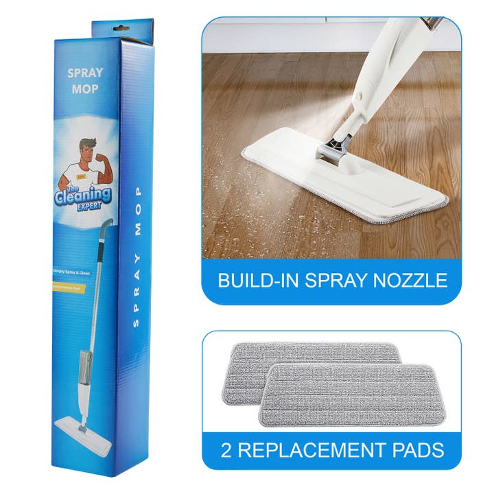 Daniel James – wholesale Mop – Grey & White Spray Mop Cleaning Kit.2