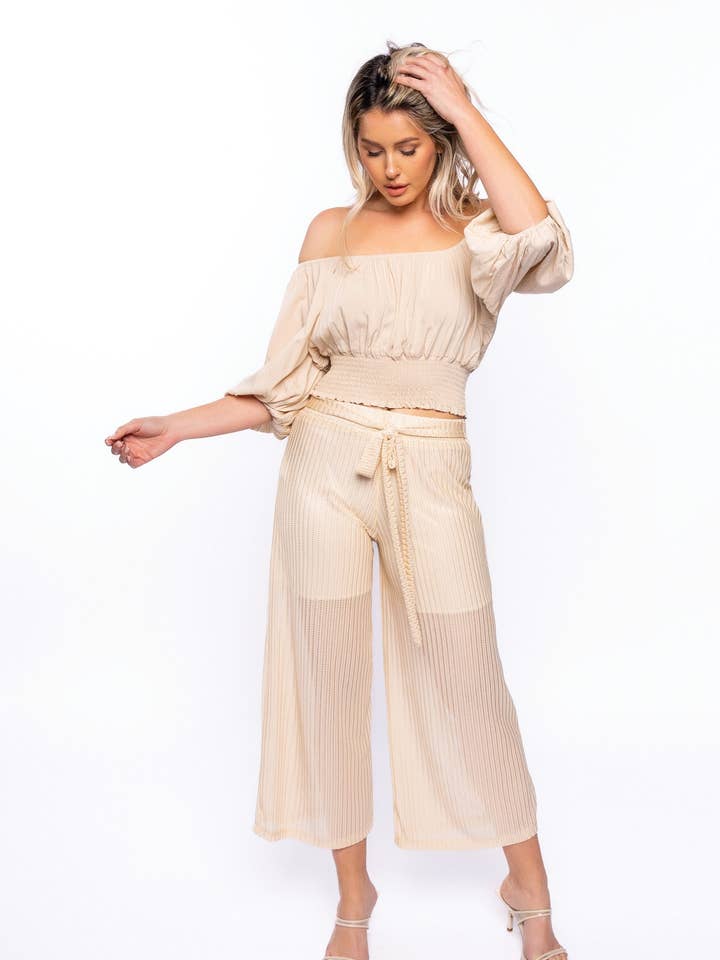 Pantalones capri de verano para venta al por mayor de Paradise Fashion