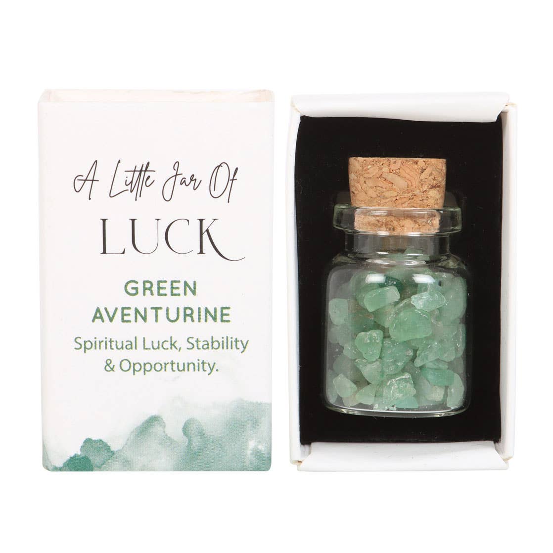 Something Different Wholesale - Wholesale Spiritual Stone/Crystal - Jar of Luck Aventurine Crystal in a Matchbox2