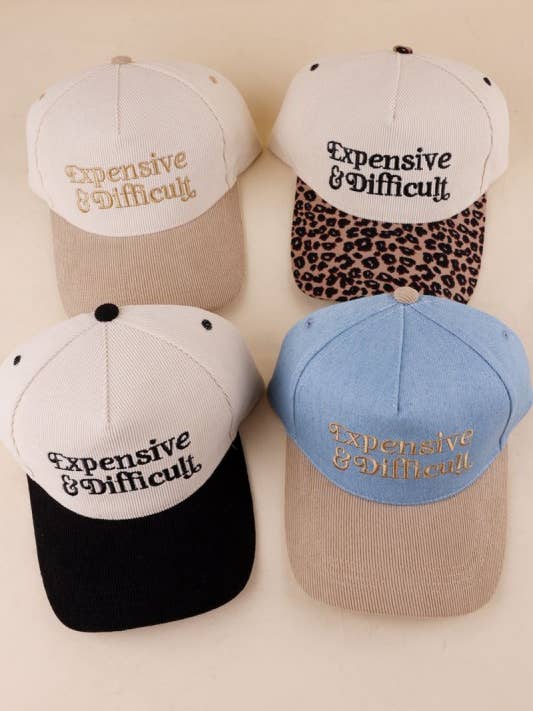 Costoso e Difficile Cappello in Velluto a Coste Bicolore per la vendita all'ingrosso da parte di Vanilla Monkey