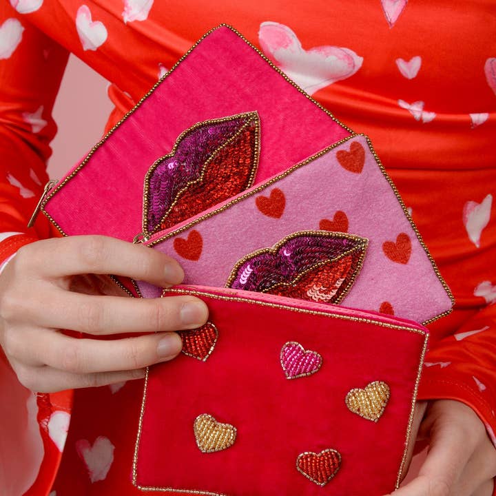 My Doris – Engroshandel Posetaske - Dame – MULTI HJERTE LILLE PUNG1