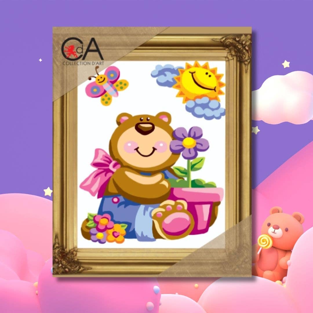 RTO&Collection D'Art (RTO Baltic OU) - Wholesale Embroidery/cross-stitch supplies - Tapestry Printed Kit Needlepoint Teddy Bear Collection Dart1