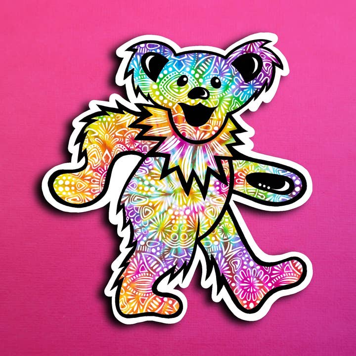 Zenspire Designs - Wholesale Sticker - Trippy Bear Sticker (WATERPROOF)